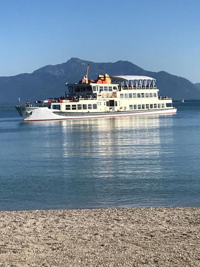 סיאון-זיברוק Ferienwohnung Mit Herz Seebruck Am Chiemsee מראה חיצוני תמונה