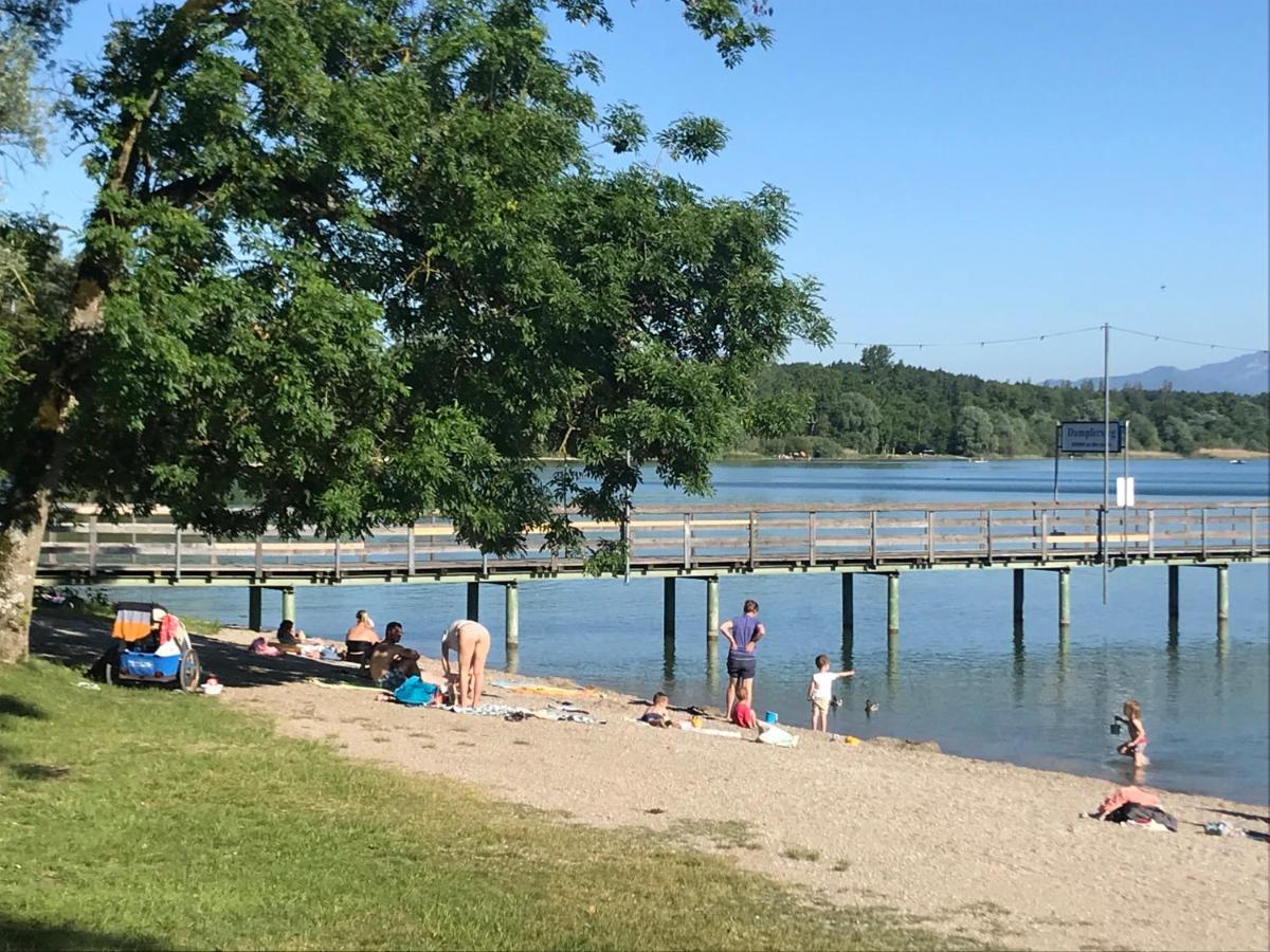 סיאון-זיברוק Ferienwohnung Mit Herz Seebruck Am Chiemsee מראה חיצוני תמונה